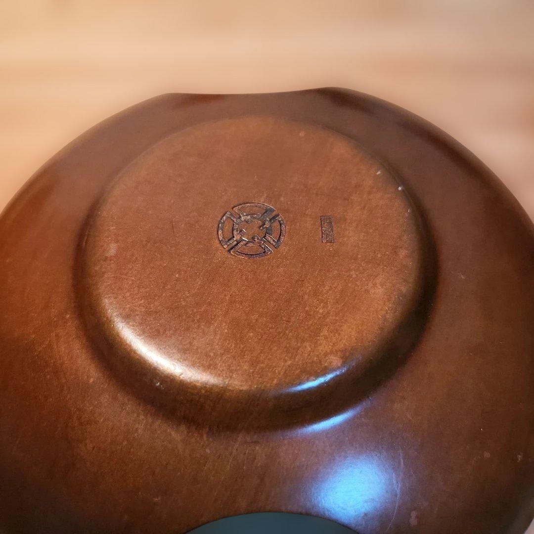 茶托 黄銅托子 大阪尚美堂造 5客 銅製 古美術 時代物 骨董品 希少