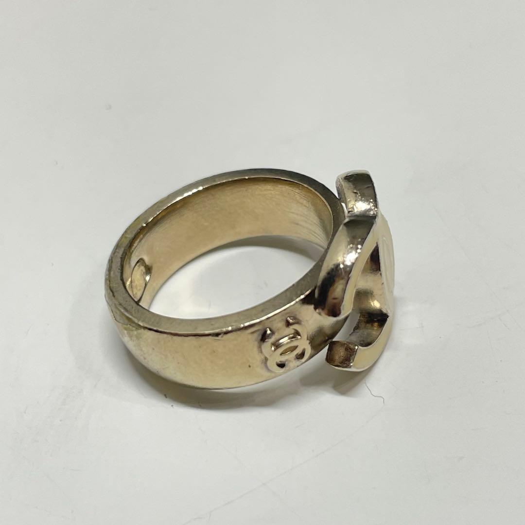 ぽ*う様 CHANEL トリプルココマーク　ロゴ メタルリング