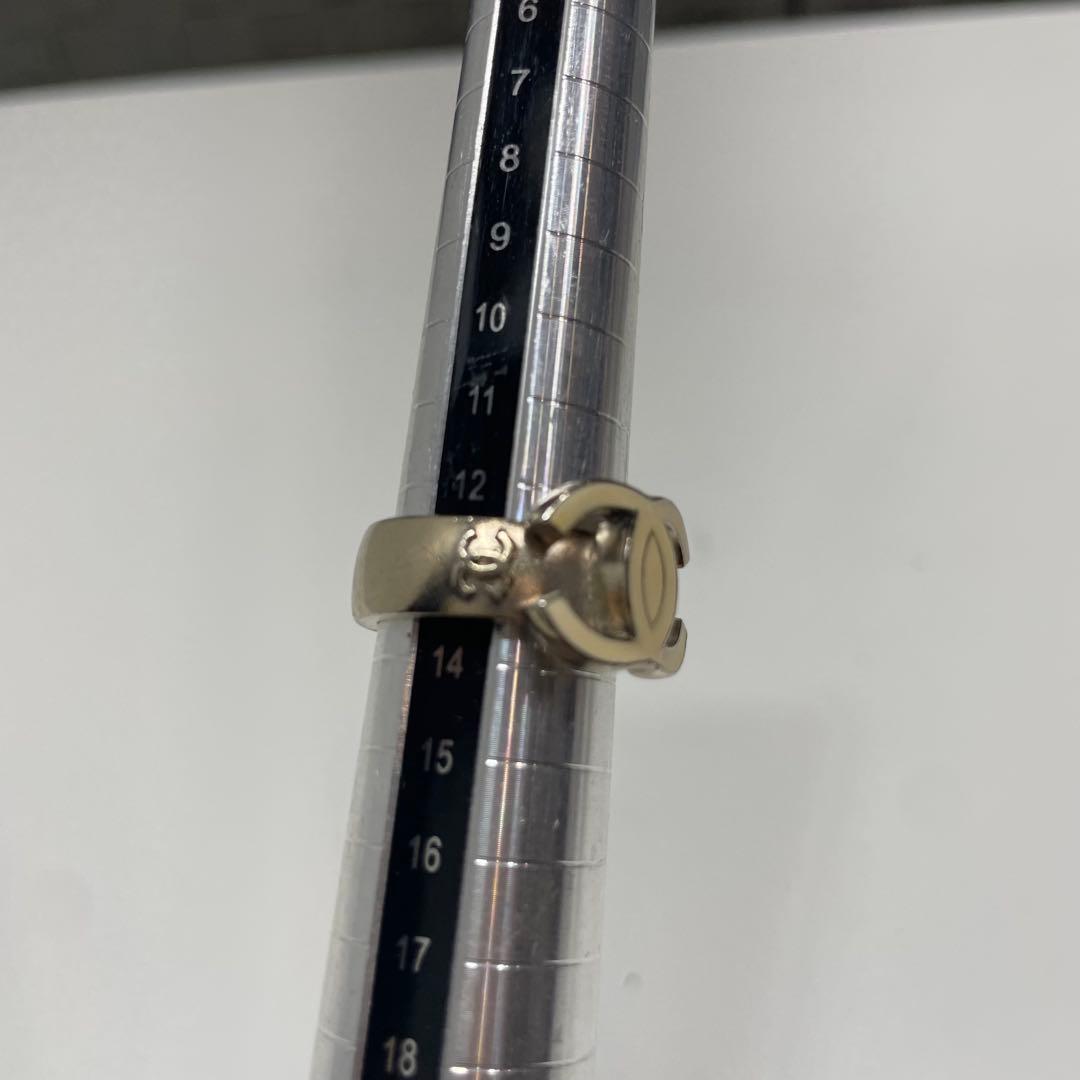 ぽ*う様 CHANEL トリプルココマーク　ロゴ メタルリング