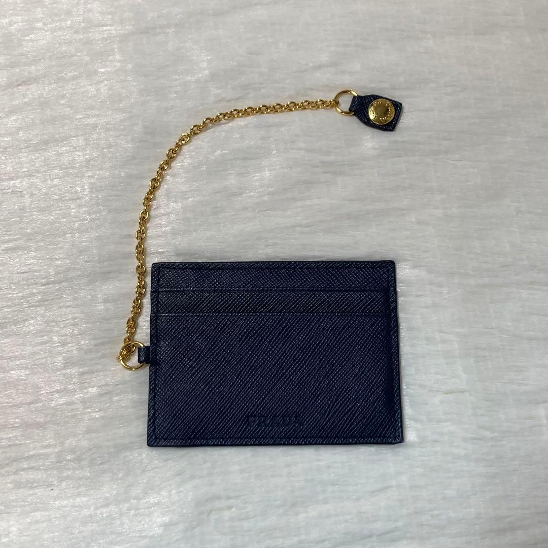 本日限定価格 PRADA プラダ　長財布　紺　パスケース　箱　付属品　二つ折り