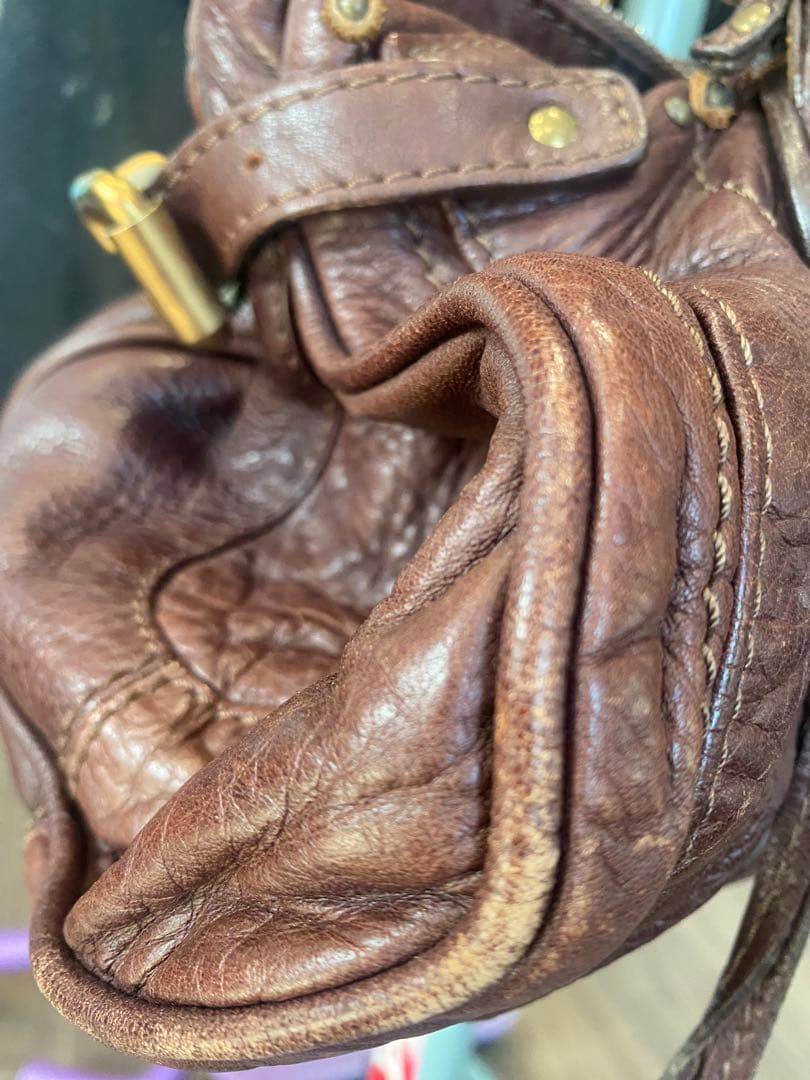 M*中様 Chloé クロエ　パディントン　ブラウンレザー ハンドバッグ