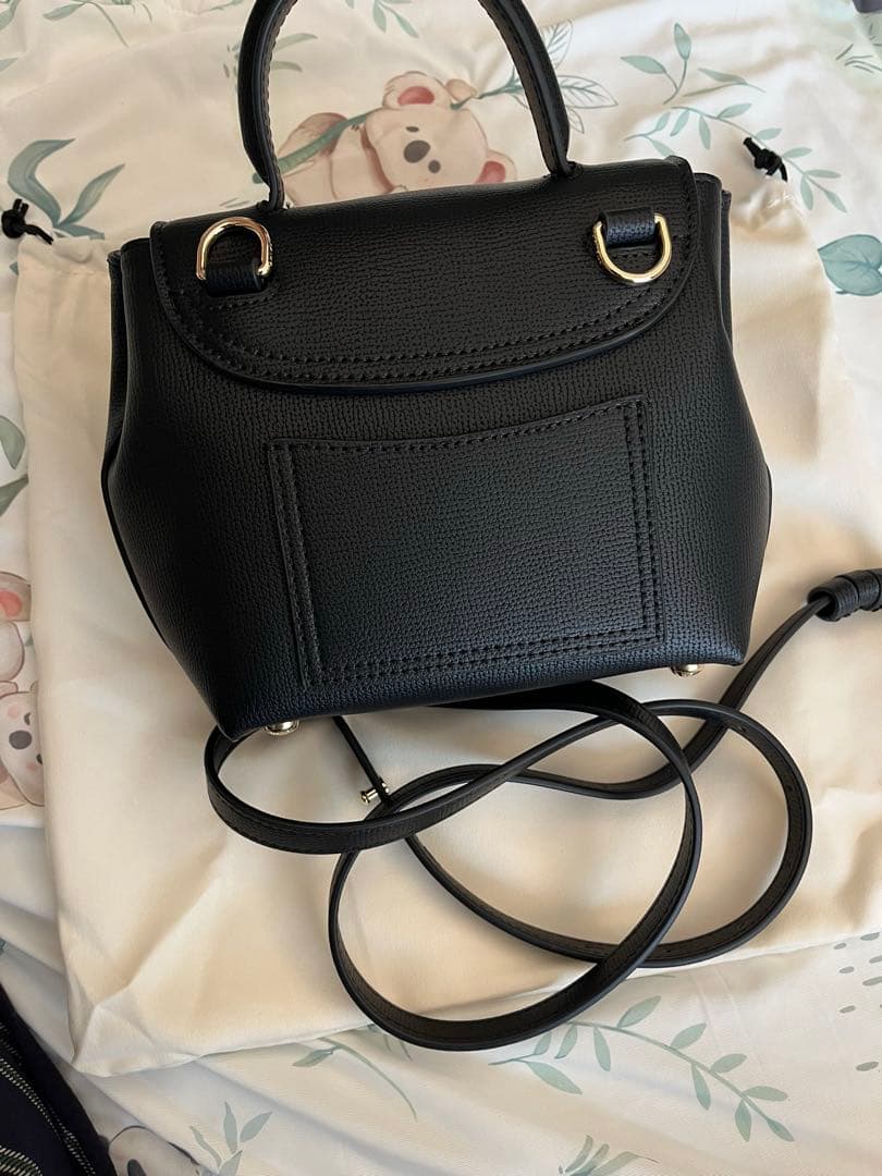 ポレーヌ ヌメロ アン ナノ ブラック 2way ショルダーバッグ