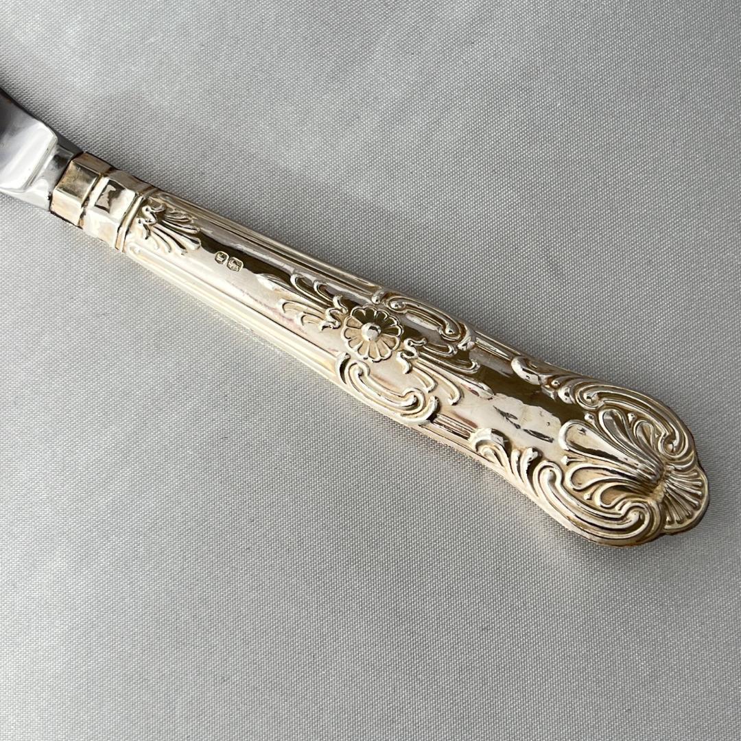 Harrison Brothers】【純銀ハンドル】キングス バターナイフ - メルカリ