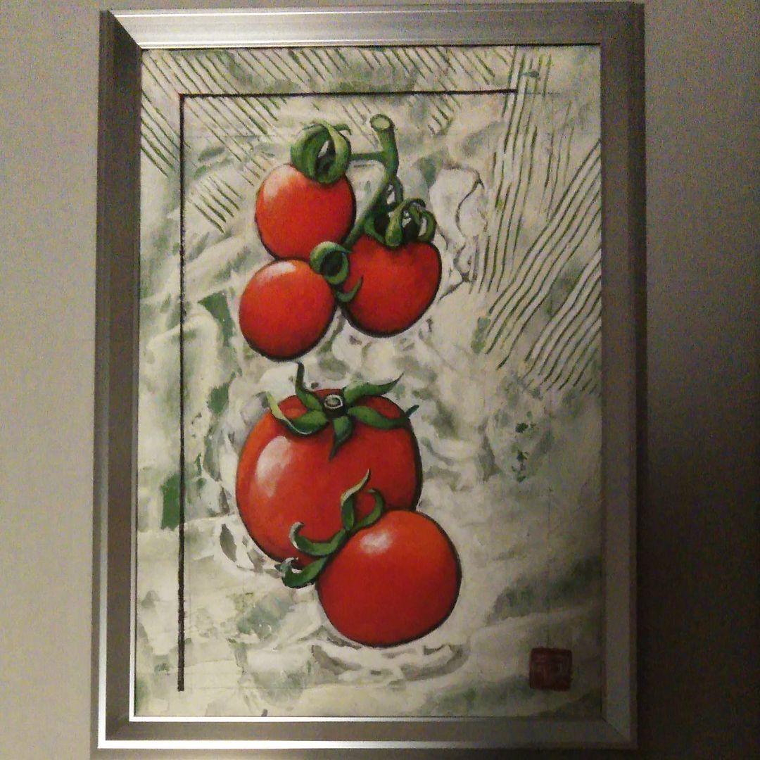 日本画⑹　ミニトマト