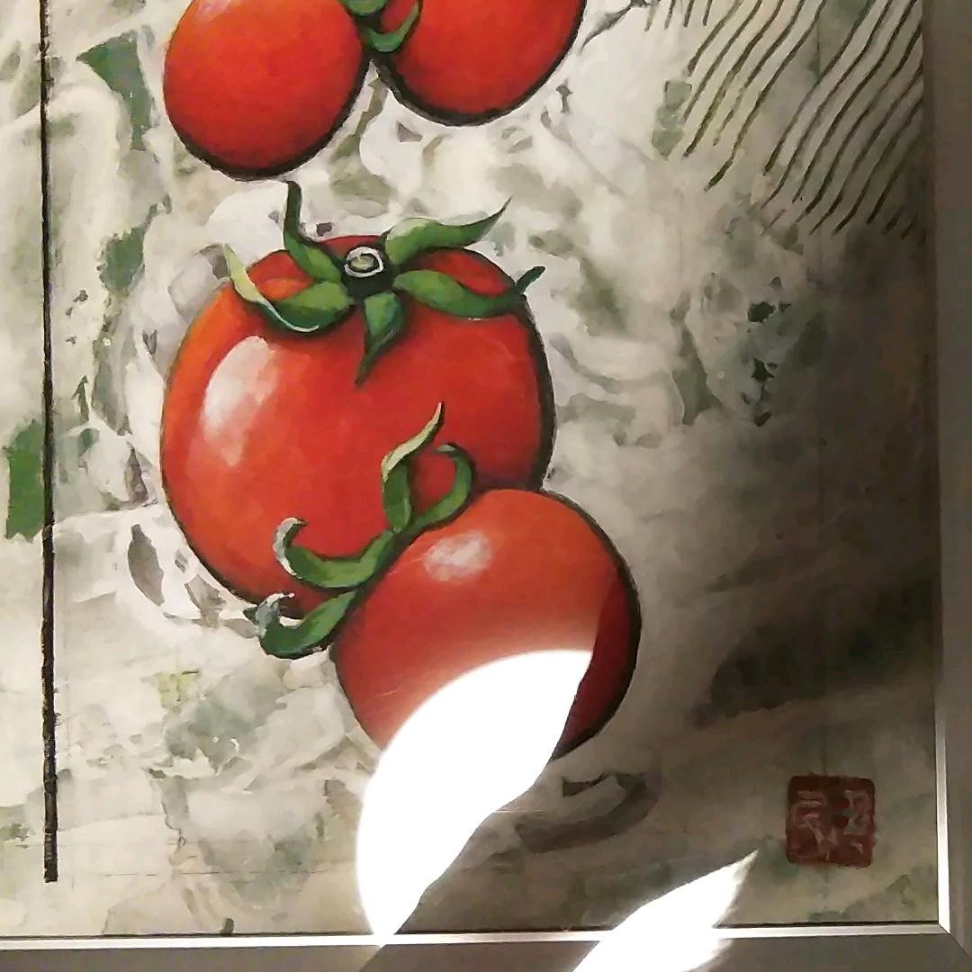 日本画⑹　ミニトマト