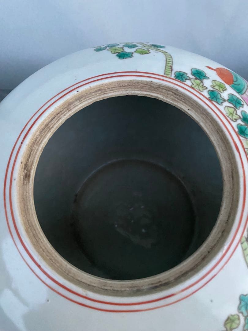 中国　清時代　童子絵　壺　古美術　骨董品