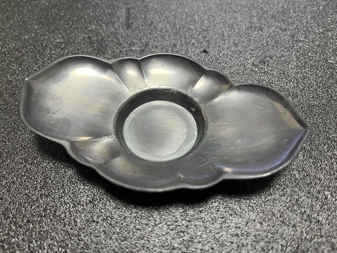 Yahoo!オークション - 乾茂號造（銘）古錫 五君子 茶托 5客 揃い 托 【