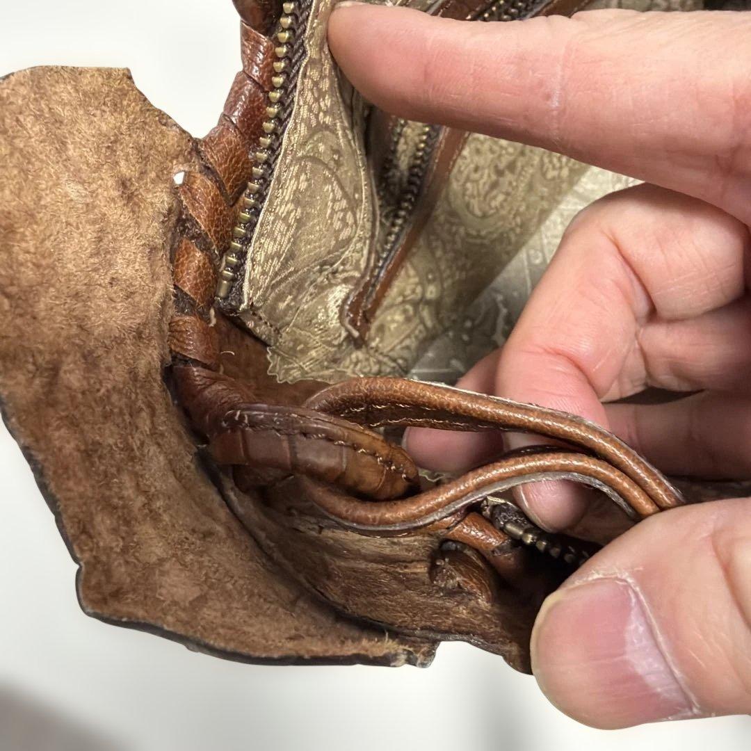 IBIZA　ブラウン　ワニ革　ハンド、ショルダー2wayバッグ　美品！