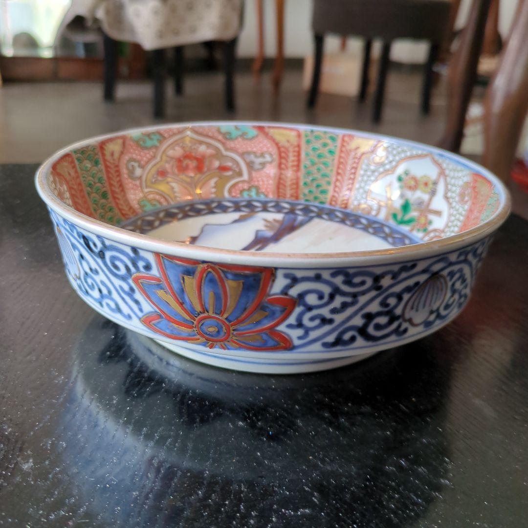 骨董 古伊万里 鉢 ③ 染錦 器 陶器 盛鉢 二重高台 伊万里 - メルカリ