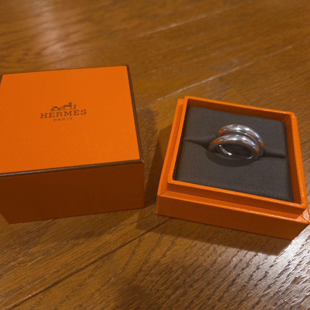 美品　エルメス　ヴェルティージュ　シルバー　リング49
