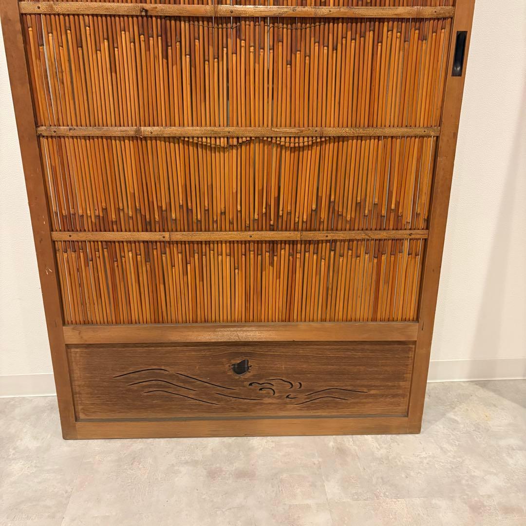 古い建具 1枚 簾戸 すど 葦戸よしど 夏障子 御簾戸