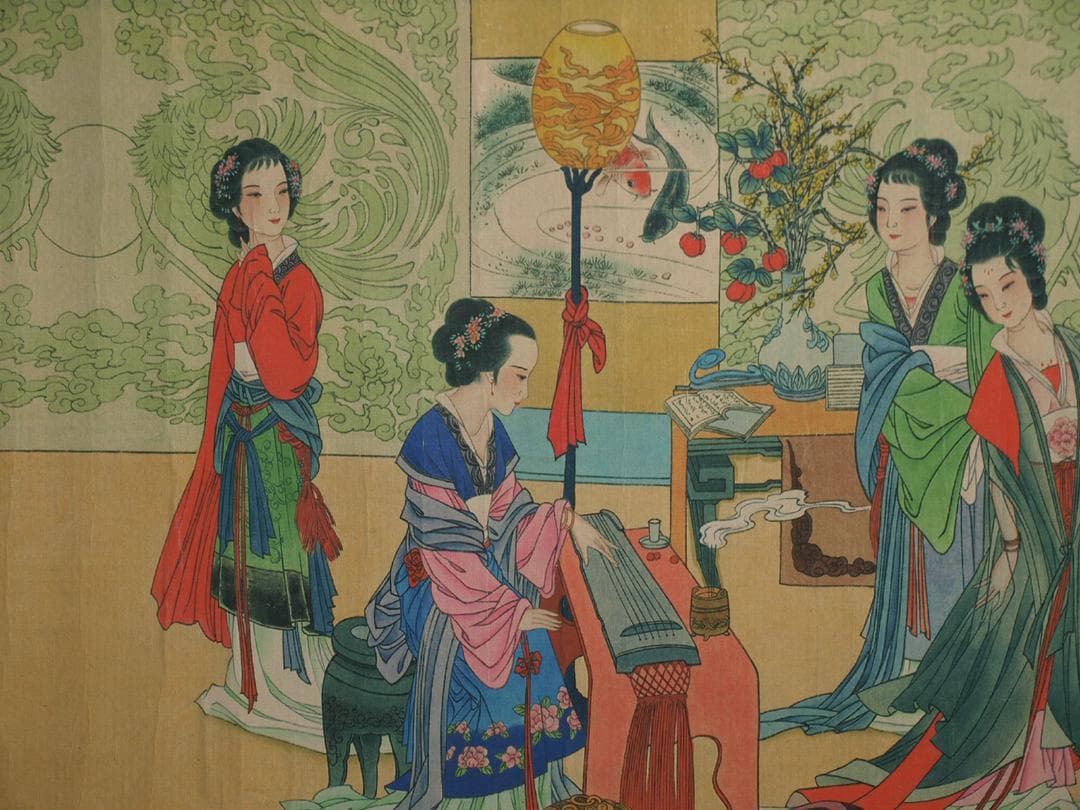 骨董市仕入れ明時代の掛軸 激安骨董品 肉筆博物館保管品 BD357A11-6