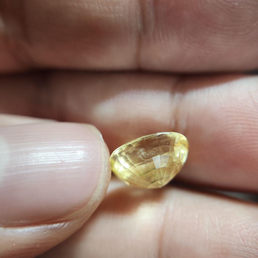 特大天然イエローサファイア 5.095ct
