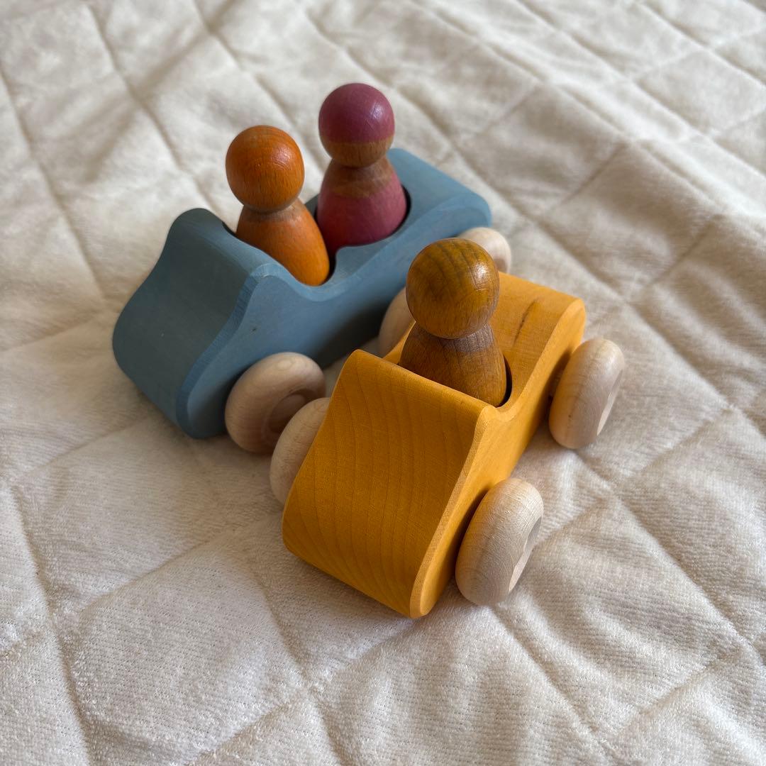 グリムス　オープンカー　車　木製　おもちゃ　知育玩具