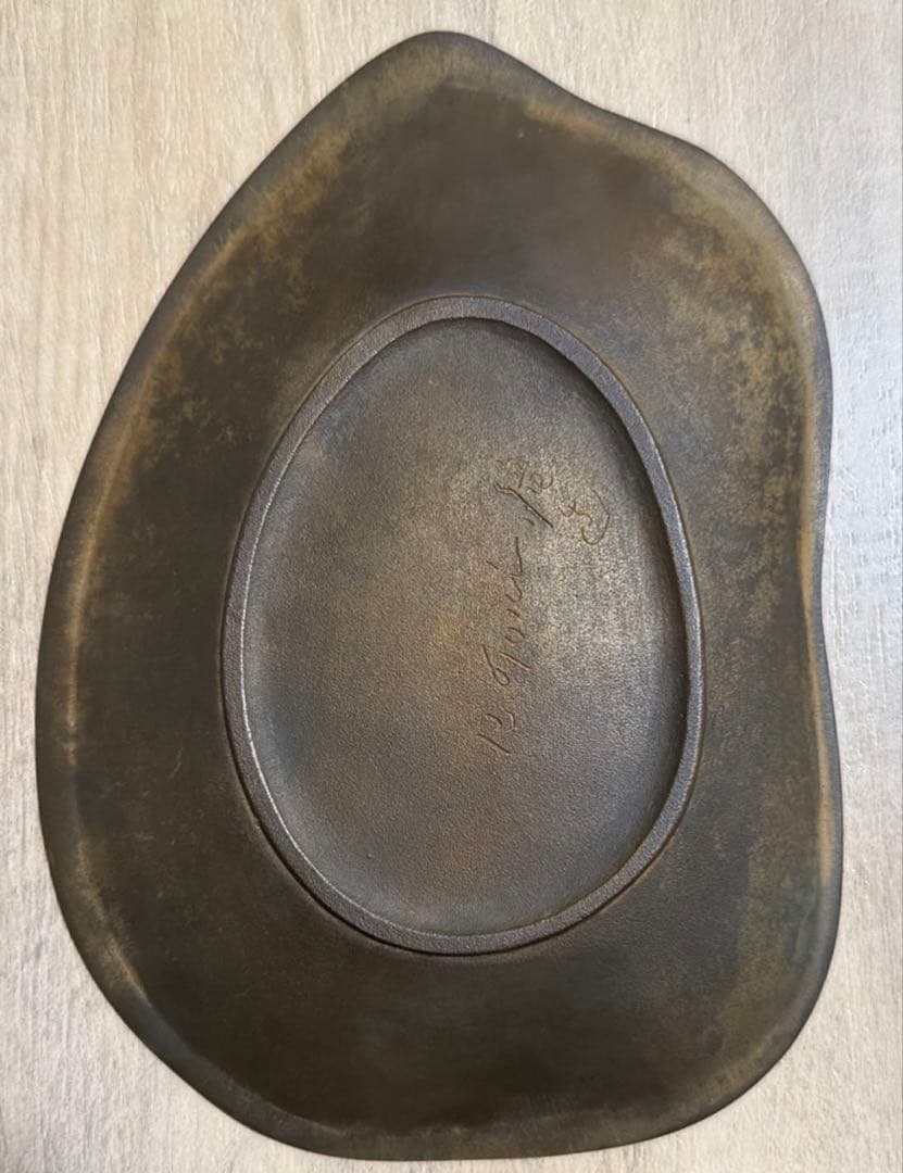 レリーフトレイ 女性像 アンティーク調 小物入れ