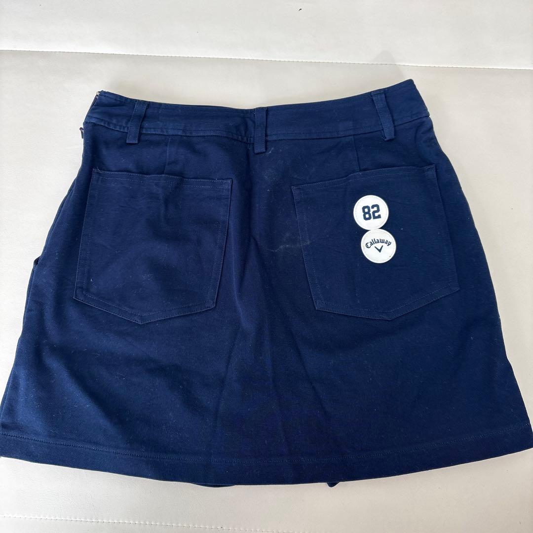 【6点セット】Callaway ゴルフウェアセット一式 ホワイト/ネイビー