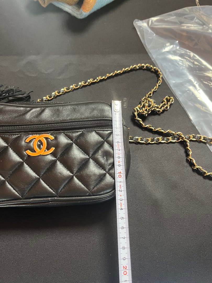 ももこちゃん　シャネル ラムスキン マトラッセ ショルダー バッグ.