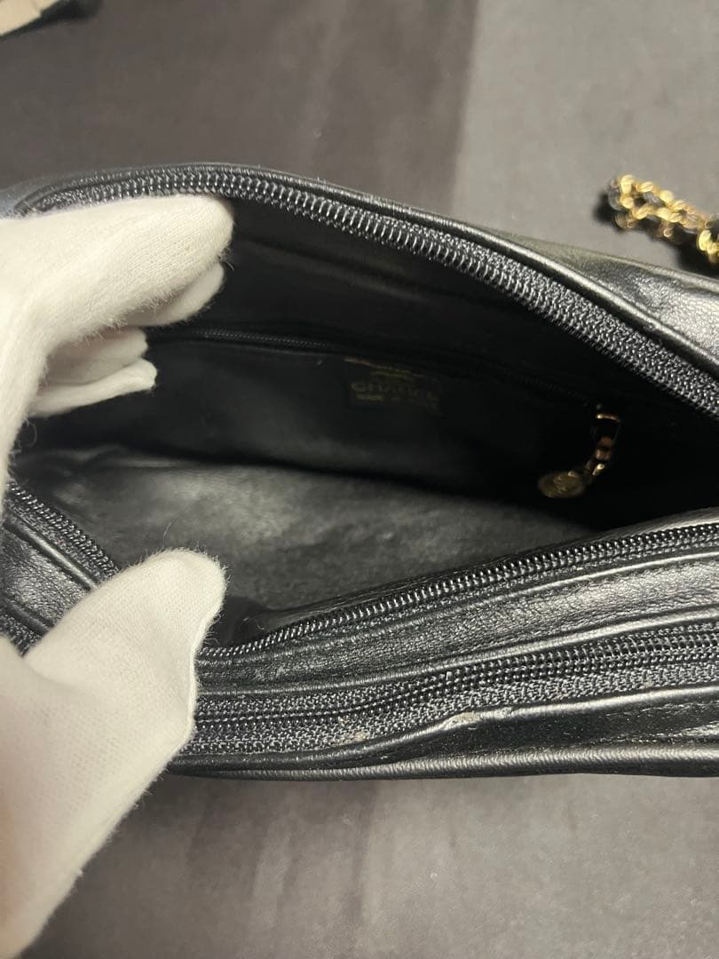 ももこちゃん　シャネル ラムスキン マトラッセ ショルダー バッグ.