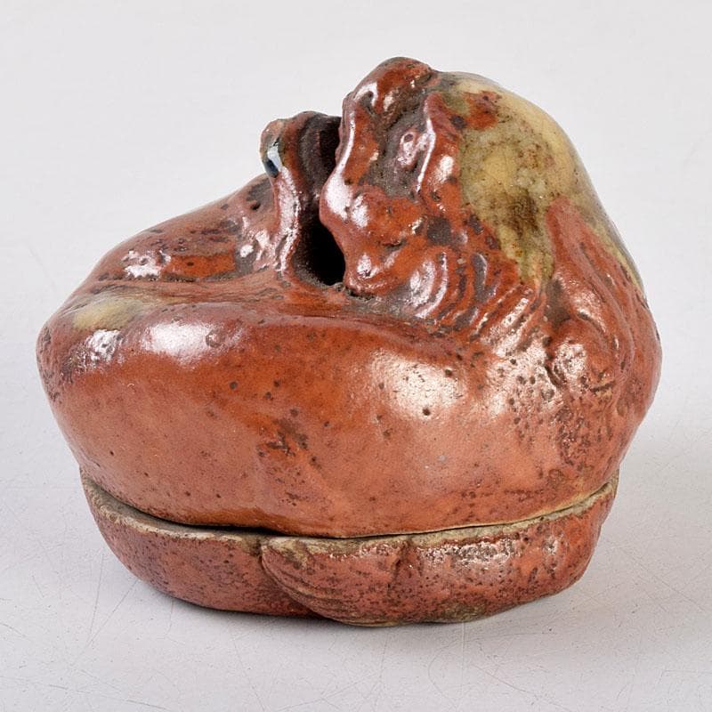 茶道具 尾形乾山作 色絵 獅子香合 時代箱 V 8816 - メルカリ