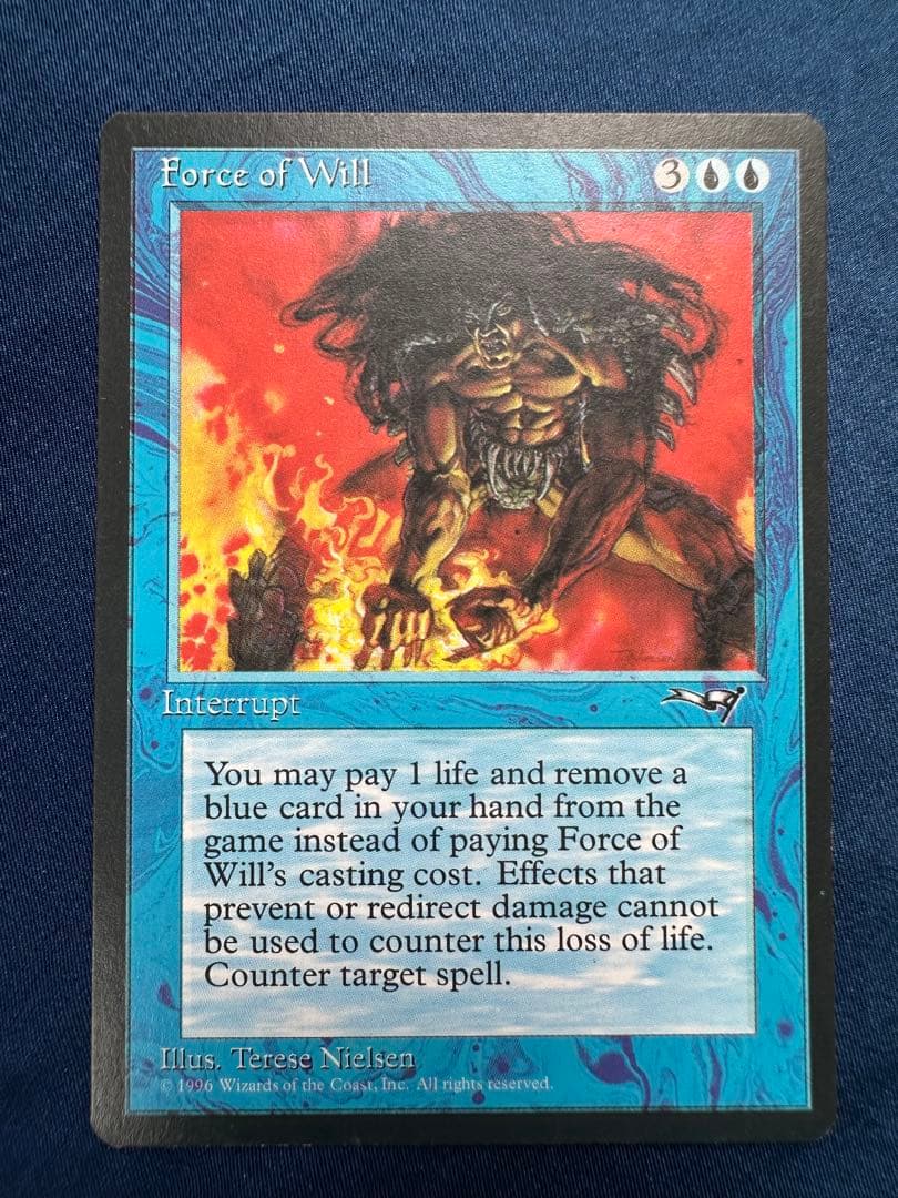 Force of Will 意志の力 英語版 4枚 アライアンス MTG