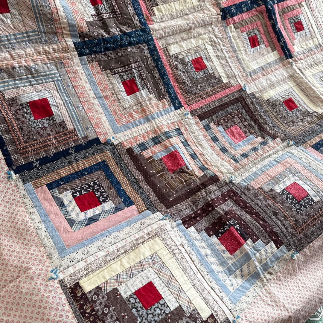 アンティークキルト ログキャビン ♢デッドストック♢ - メルカリ