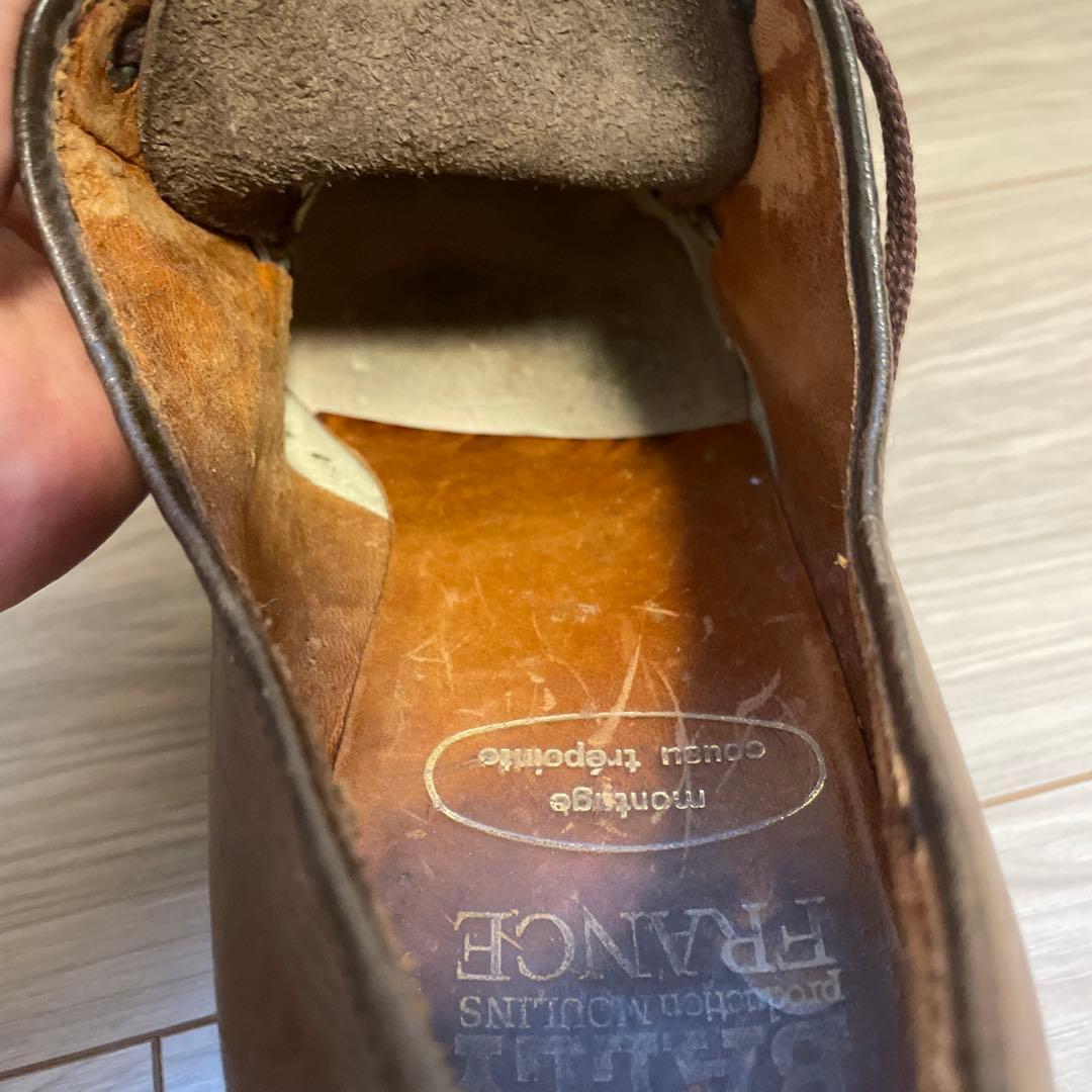 【レア】BALLY製フランス軍外羽根靴　肉厚ソール　サイズ7D