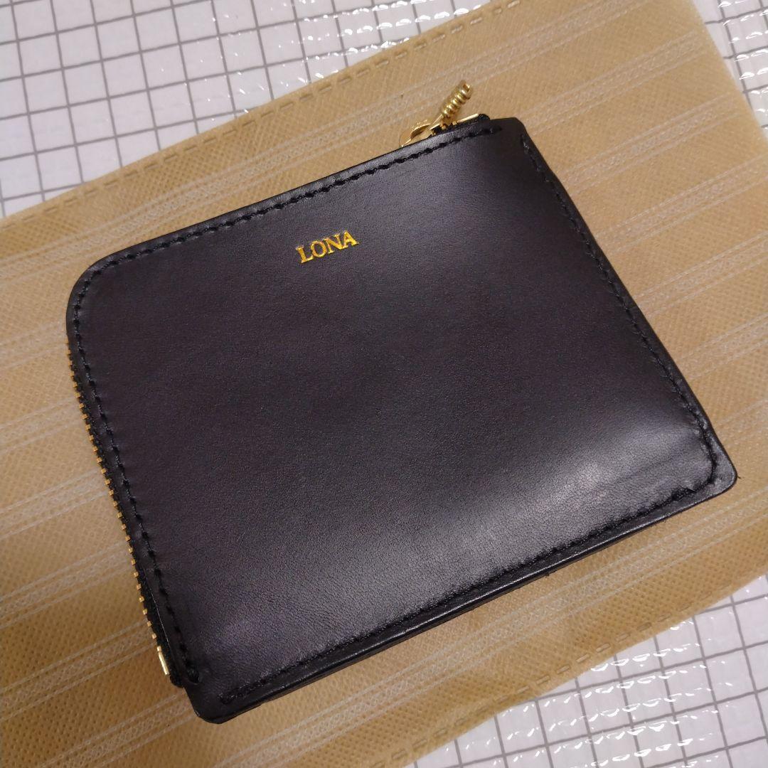 【LONA】Box mini wallet -ento- ブラック