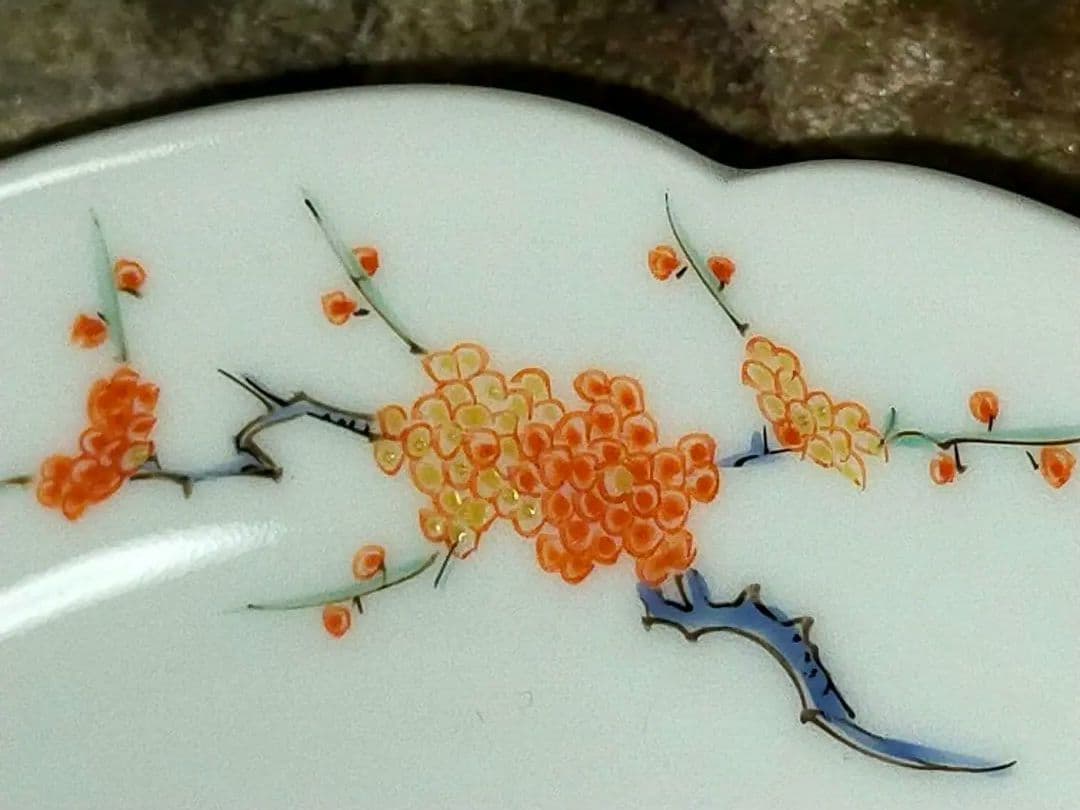 ♥未使用♥　人間国宝　13代　♥　酒井田柿右衛門　♥　皿　５枚　共箱付き