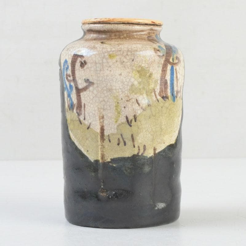 茶道具 尾形乾山 草文 茶入 仕覆付 裏千家八代 又玄斎極め