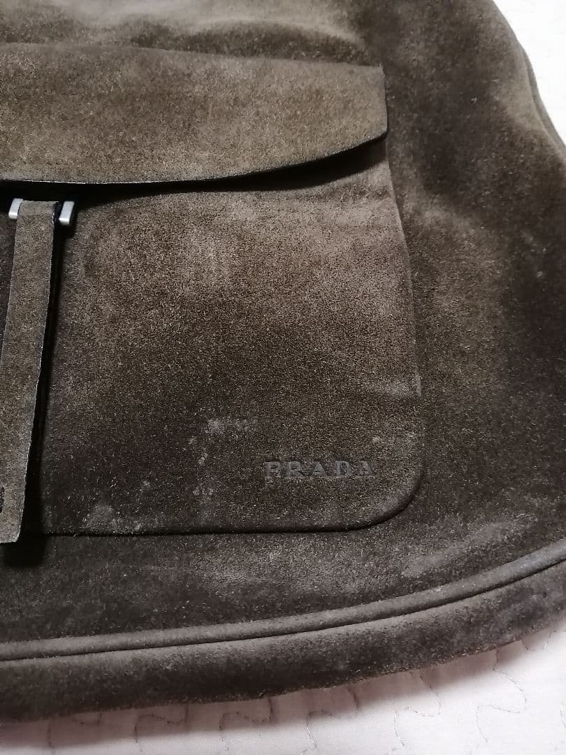 PRADA プラダ　ワンショルダー　ショルダーバッグ　スエード