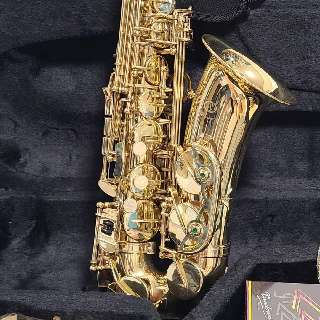 美品 テナーサックス SELVA 管楽器 ケース付 彫刻 セット アルトサックス