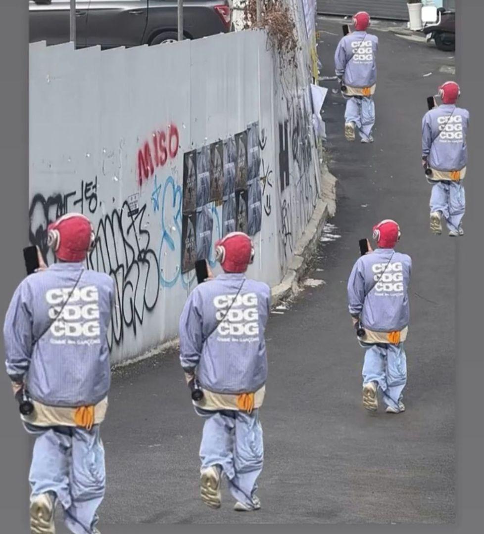 CDG G-DRAGON コーチジャケット ストライプ COACH JACKET