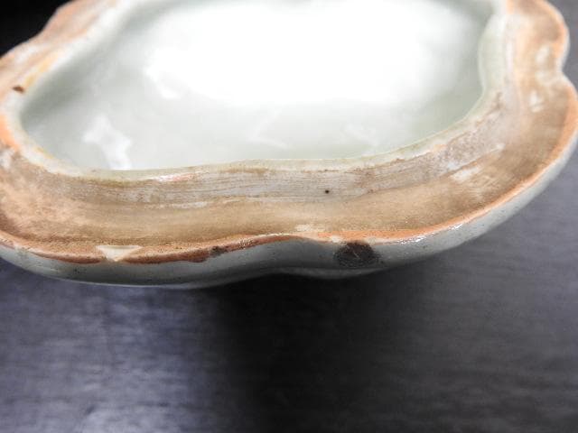 青磁蓋物　七官？天龍寺？　合わせ箱　MA378