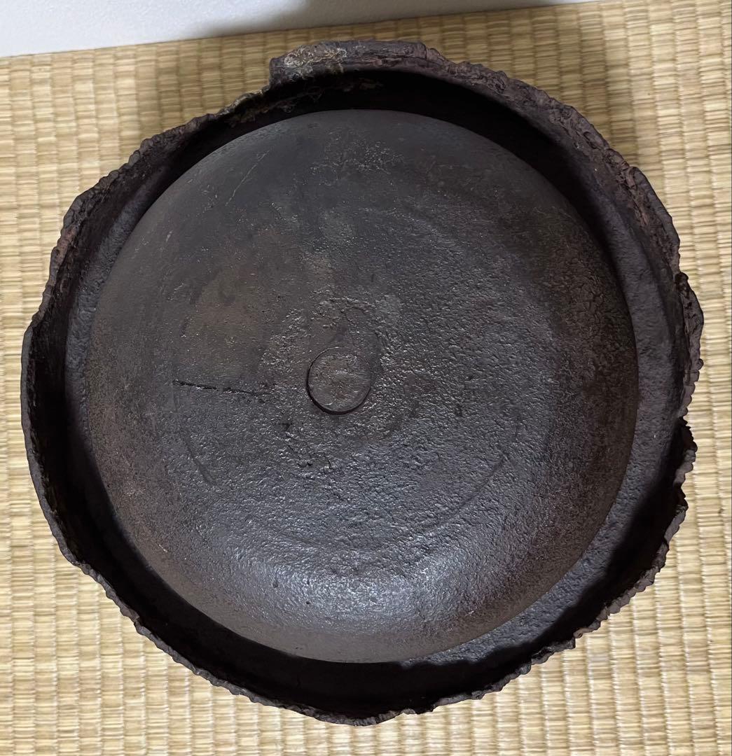 江戸前期】霰円窓二福神尾垂釜 寛永年間京釜 - メルカリ