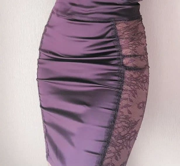 定価29,800円☆メイソンクラス・サテン・レース・ディープパープル