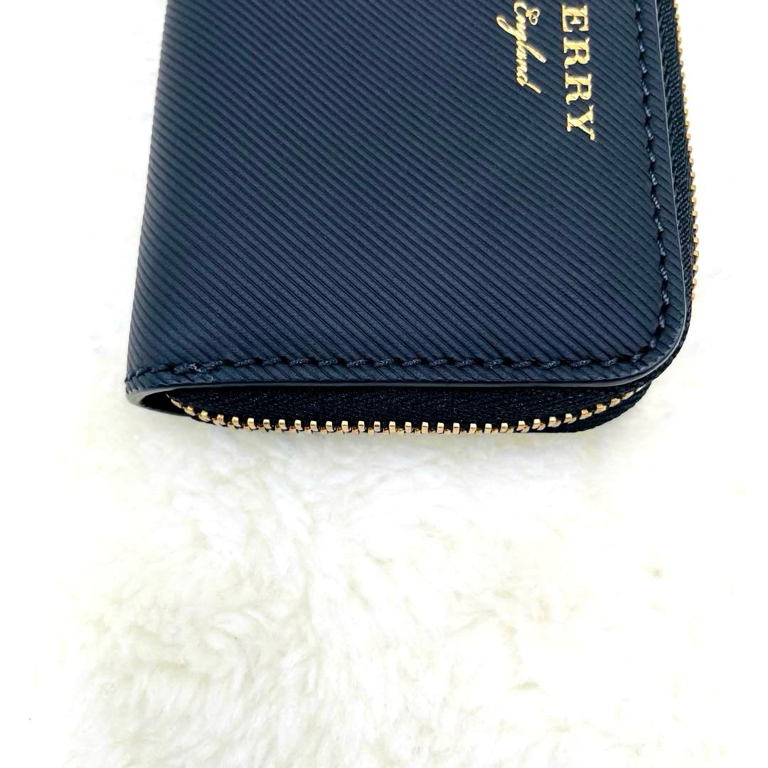 未使用級 バーバリー 財布 ケース ラウンドファスナー ブラック 付属品有