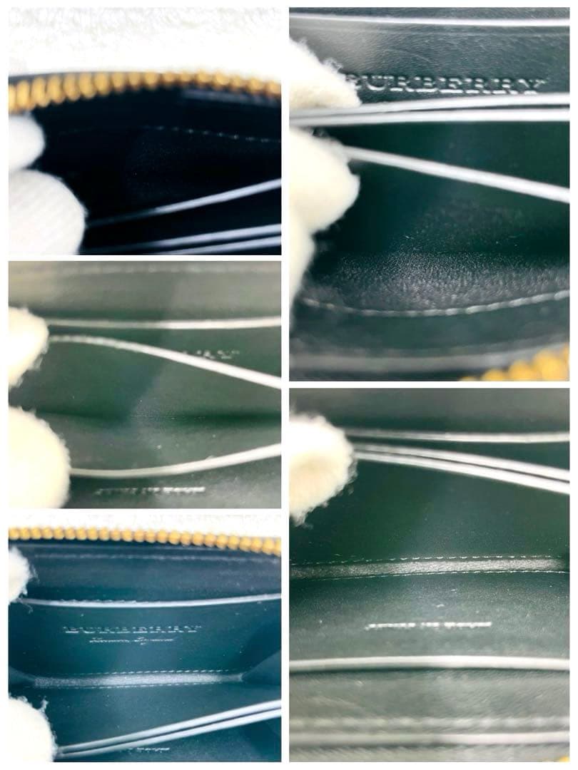 未使用級 バーバリー 財布 ケース ラウンドファスナー ブラック 付属品有