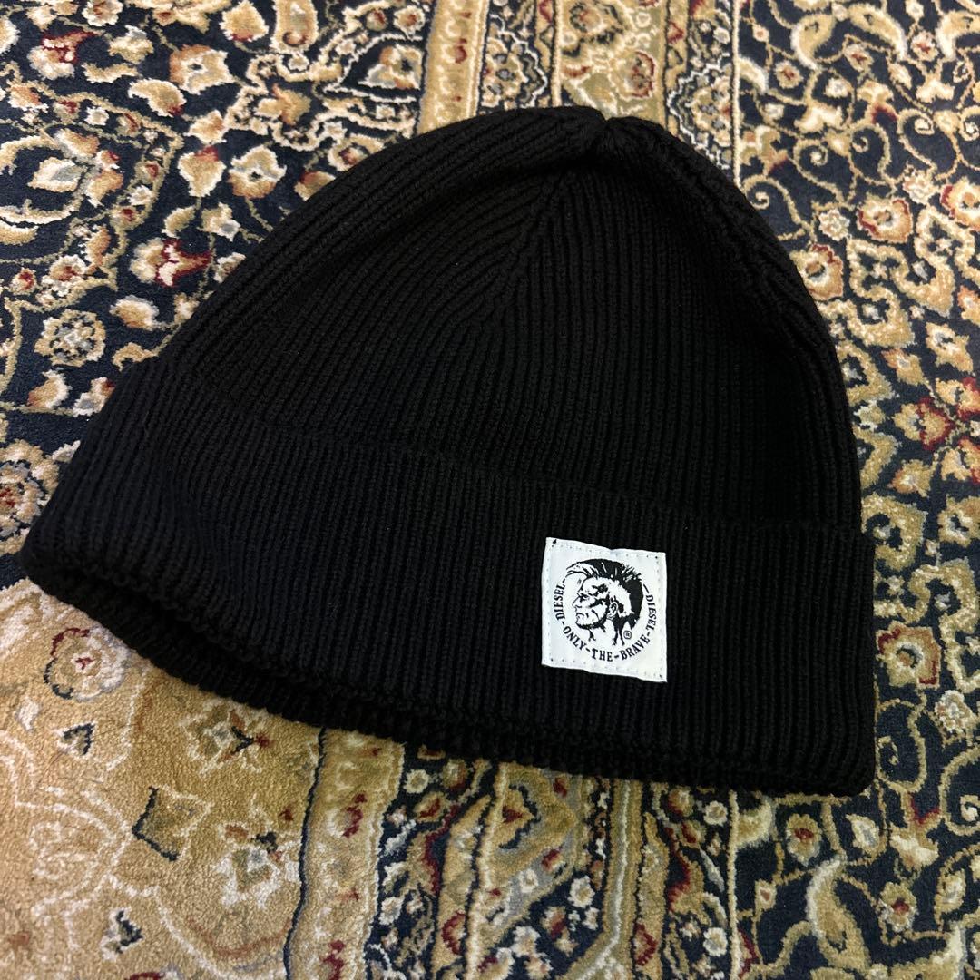 DIESEL 黒 ニット帽・ビーニー