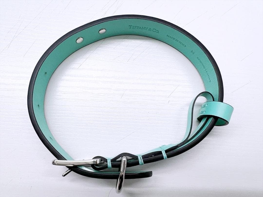 未使用保管 ティファニー ティファニーブルー ロゴ ペットカラー 首輪
