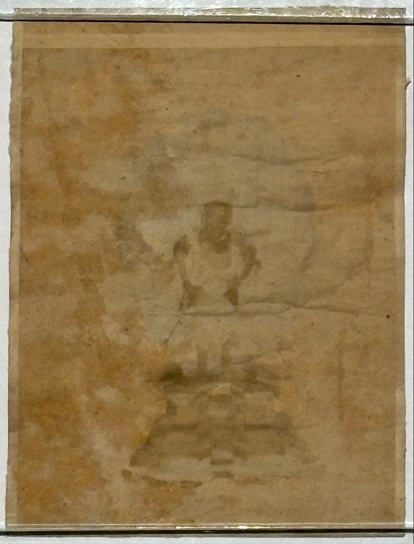 「絹本極彩色 不動明王立像」木版画 江戸時代後期頃筆 1枚|仏画 仏教美術