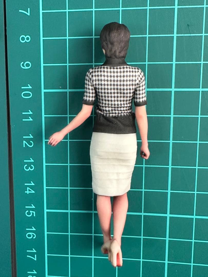 1/18 フィギュア2体　3Dフィギュア　ミニチュア　ジオラマ　1/64より大