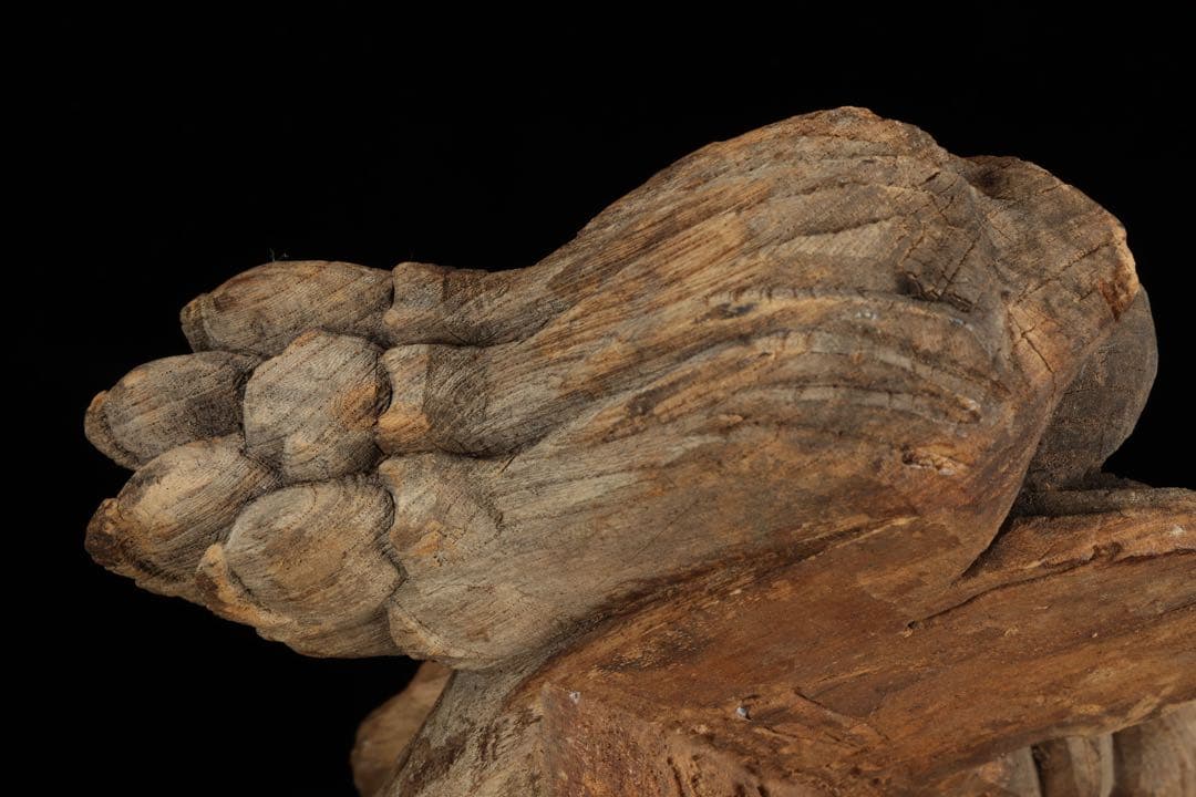 石川雲蝶 木彫 獅子木鼻 阿吽 一対 仏教美術 彫刻 神社仏閣 古美術