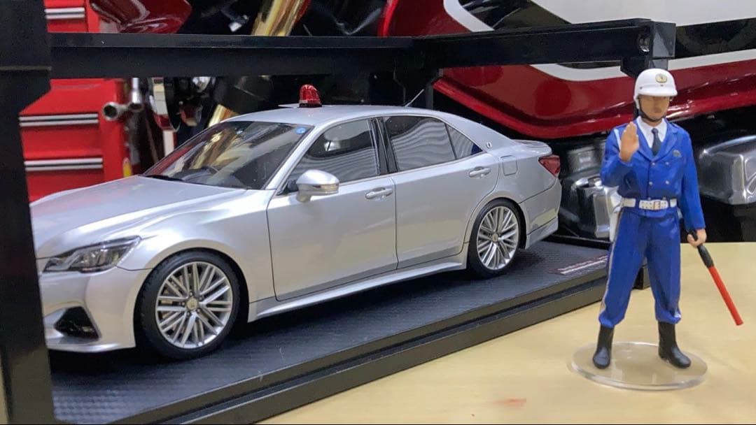 覆面パトカー　人形セット1/18 12/10締