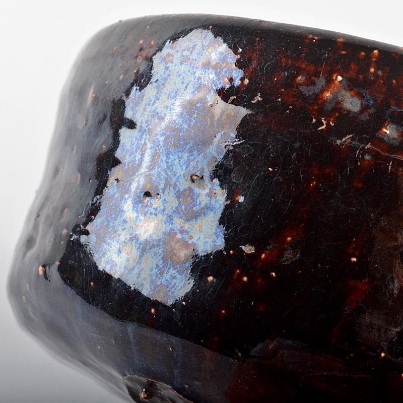 茶道具　楽吉左衛門　旦入作　黒楽茶碗　共箱　M　R5219