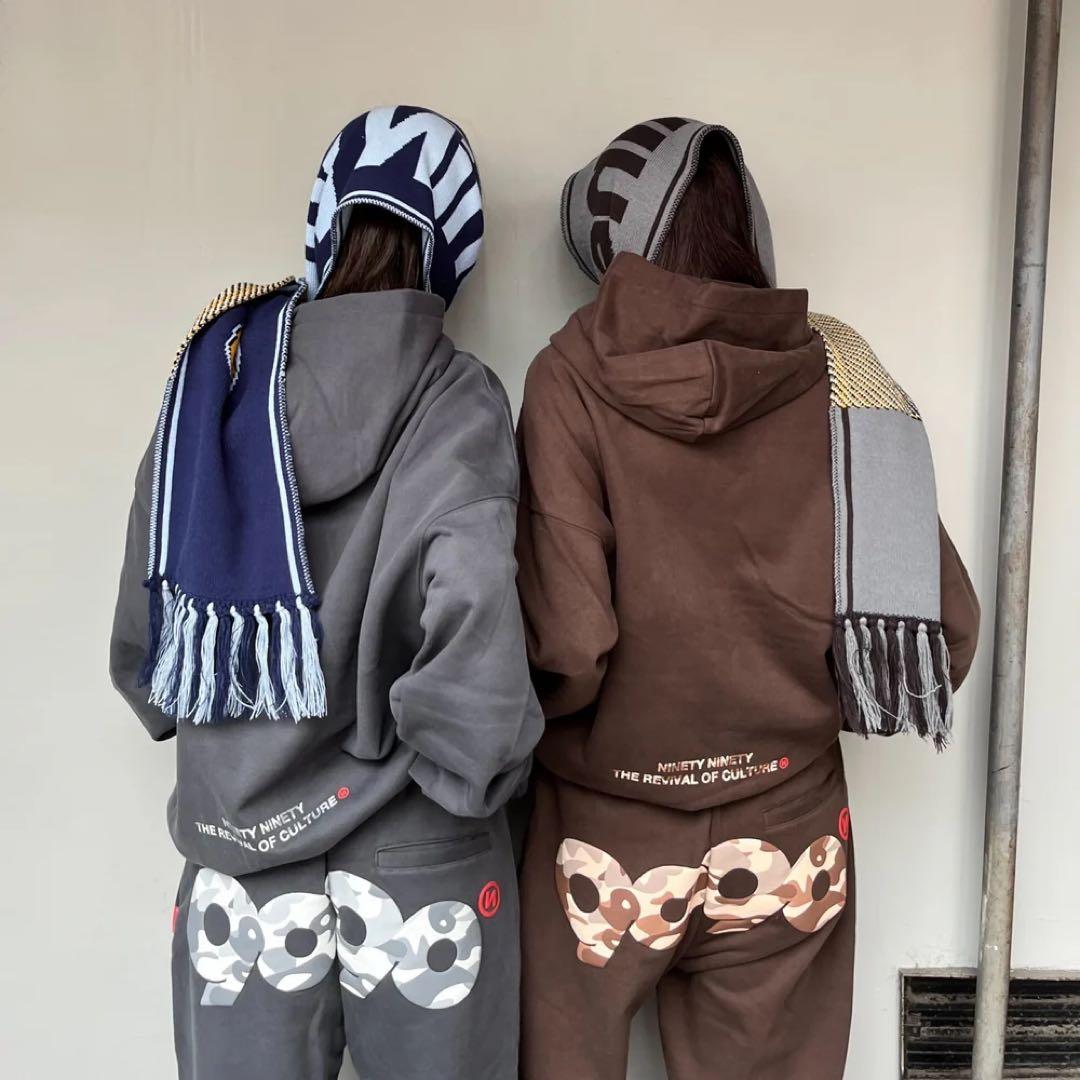 9090 logo camoセットアップ　上L下M