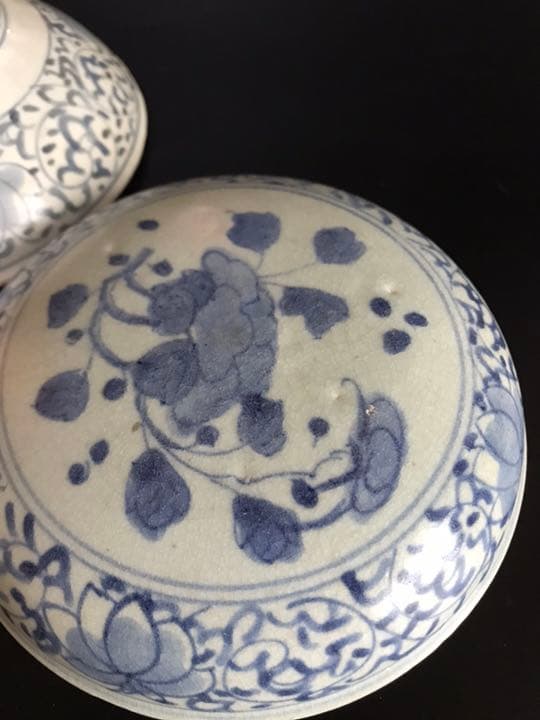 太明成化年製】古伊万里 染付 骨董