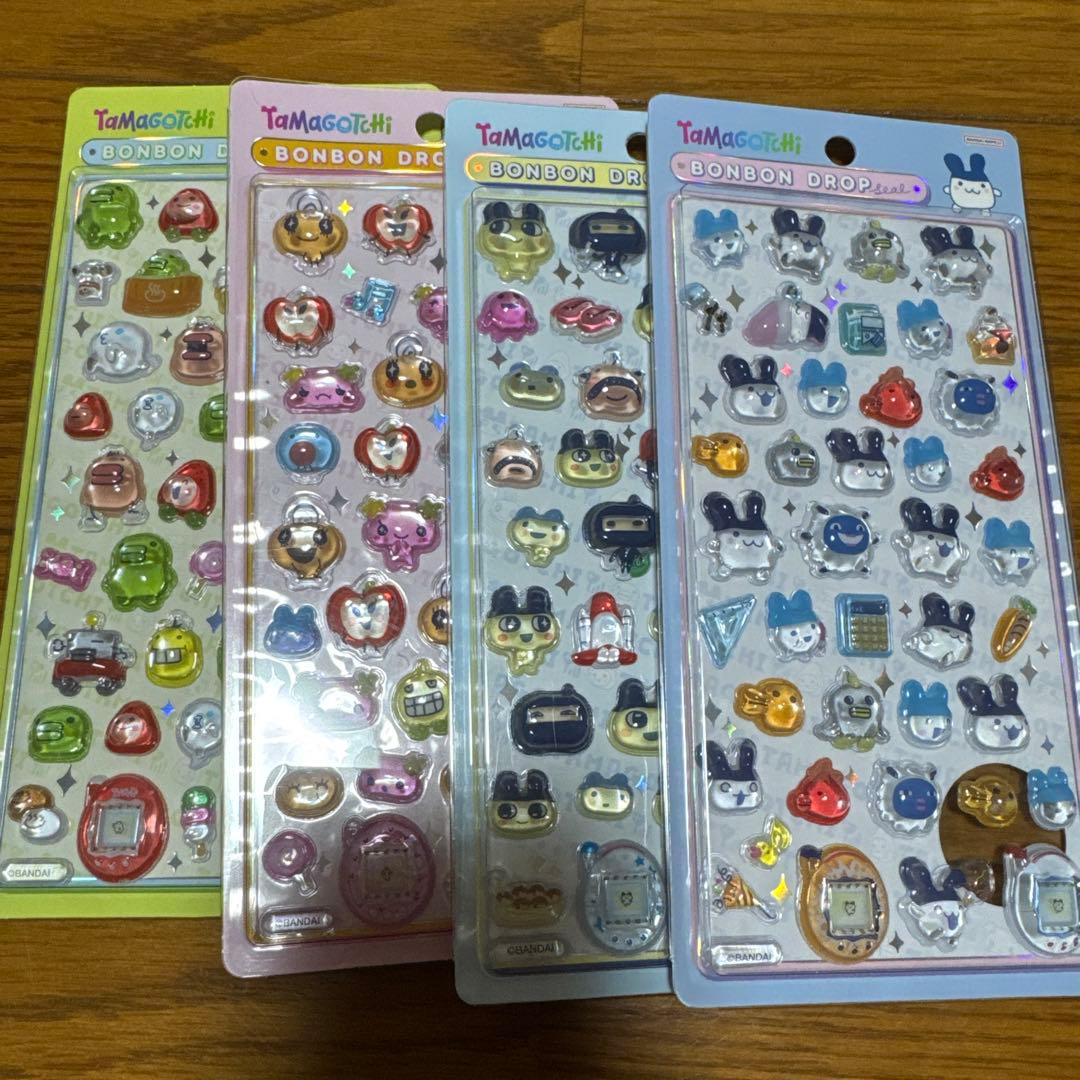 たまごっち ボンボンドロップシール 4種セット キャラクターグッズ