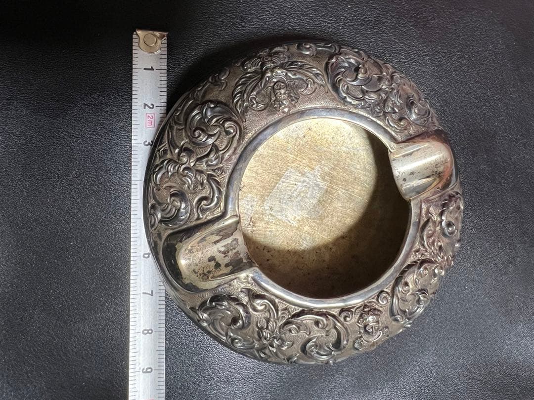 シルバー灰皿アンティークスターリングシルバー