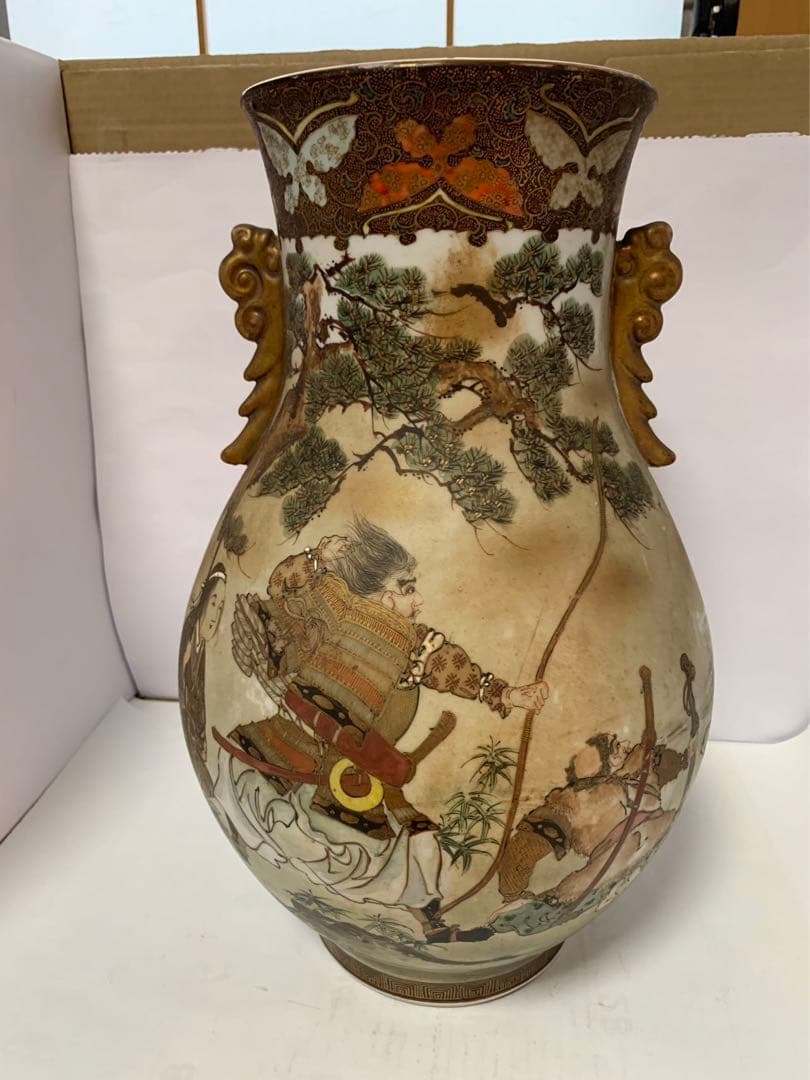 明治九谷　大花瓶36cm 送料込み