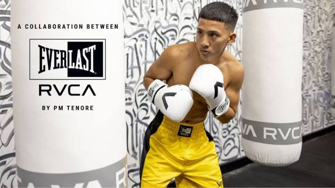 RVCA & EVERLAST 14 oz ボクシンググローブ 中古品